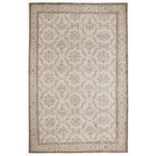 Vintage Kahverengi Geometrik Yün Modern Desenli Yün Hav Toz Vermez Leke Tutmayan Salon Yolluk Mutfak El Dokuma Halı