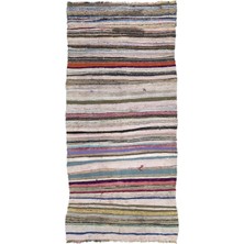 Hali.Net 145x326 cm Kahverengi Atina El Dokuma Yün Halı | El Yapımı Doğal Yün Salon Halısı | Geleneksel Anadolu Hav Vermez | UNİQUE-964