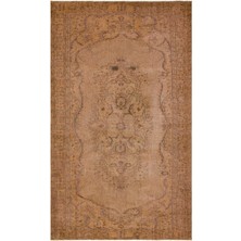 Atina Bej Eskitme Yün Modern Desenli Yün Hav Toz Vermez Leke Tutmayan Salon Yolluk Mutfak El Dokuma Halı