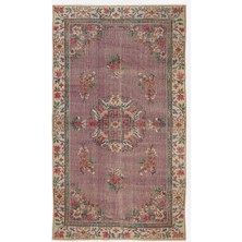 Atina Kahverengi Eskitme Yün Modern Desenli Yün Hav Toz Vermez Leke Tutmayan Salon Yolluk Mutfak El Dokuma Halı