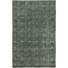 Hali.Net 172x272 cm Mavi Yeşil Çiçekli Vintage Bitkisel Halı | Salon Yatak Odası Halısı | Hav Vermez | UNİQUE-7633
