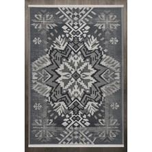 Hali.Net 300x300 cm Gri Yıkanabilir Halı | Salon Yatak Odası Halısı | Leke Tutmaz Hipoalerjenik | 306-DAİRE