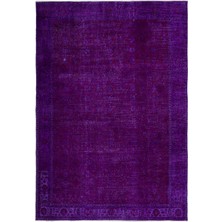 Vintage Turuncu Çerçeveli Yün Modern Desenli Yün Hav Toz Vermez Leke Tutmayan Salon Yolluk Mutfak El Dokuma Halı