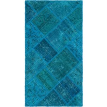 Hali.Net 80x150 cm Bej Vintage Anadolu Yün Halı | Mutfak Balkon Salon Halısı | Doğal Yün El Yapımı El Dokuma Hav Vermez | UNİQUE-25064