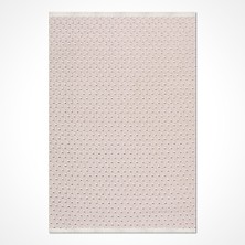 Hali.Net 80x150 cm Bej Rey Pamuk Yıkanabilir Klasik Halı | Mutfak Balkon Yatak Odası Halısı | Leke Tutmaz Hipoalerjenik | REY-1859AK