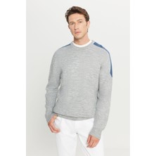 Altınyıldız Classics Standart Fit Normal Kesim Bisiklet Yaka Jakarlı Triko Kazak