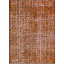 Hali.Net 186x256 cm Bej Turuncu Bitkisel Vintage Geleneksel Halı | Salon Yatak Odası Halısı | Hav Vermez | UNİQUE-27251
