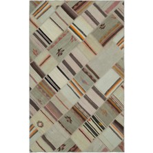 Hali.Net 147x235 cm Mor Teselya El Dokuma Yün Halı | El Yapımı Doğal Yün Salon Halısı | Geleneksel Anadolu Hav Vermez | UNİQUE-25301