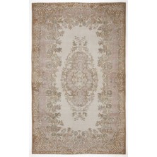 Atina Turkuaz Eskitme Yün Modern Desenli Yün Hav Toz Vermez Leke Tutmayan Salon Yolluk Mutfak El Dokuma Halı