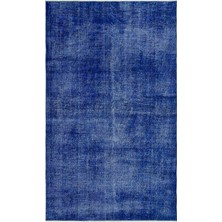 Hali.Net 160x270 cm Bej Mavi Soyut Vintage Eskitme Halı | Salon Yatak Odası Halısı | Hav Vermez | UNİQUE-23176