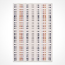 Hali.Net 80x150 cm Krem Rey Pamuk Yıkanabilir Klasik Halı | Mutfak Balkon Yatak Odası Halısı | Leke Tutmaz Hipoalerjenik | REY-1802AK