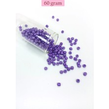 Marsilyan Dökme Cam Kum Boncuk Büyük Boy (6/0) 4 mm - 60 Gram - Mor - BNC116
