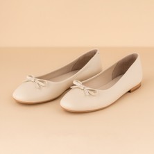 Digo Hakiki Deri Zarif Papyon Detaylı Comfort Babet