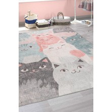 Hali.Net 75x150 cm Mavi Halı | Salon Mutfak Halısı | Hav Vermez Leke Tutmaz | FL57-DİKDÖRTGEN