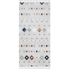 Bespoky 80x300 cm Gri Yıkanabilir Halı | Mutfak Yolluk Halısı | Leke Tutmayan, Kaymaz | TABLO-TL001A