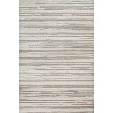 Hali.Net 100x150 cm Krem Bej Geometrik Bohem Çizgili Yıkanabilir Halı | Salon Mutfak Halısı | Leke Tutmaz Hipoalerjenik | CREA_SYDNEY-1393