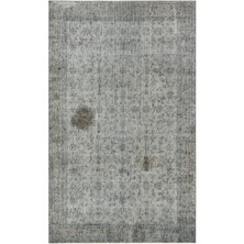 Bespoky 159x260 cm Bej Açık Gri Eskitme Vintage Bitkisel Halı | Salon Yatak Odası Halısı | UNİQUE-35224