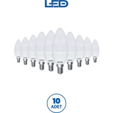 ROTHER RTL02101-10 Rother LEDMum Avize Ampul6W E14 470Lümen 6000K Beyaz Işık Enerji Tasarruflu Ampul 10Adet