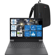 Hp Victus Intel Core I7 240H 64GB Ddr5 2tb SSD 8GB/RTX5060 15.6" Fhd 144Hz IPS 62.5% Srgb Windows 11 Pro Taşınabilir Bilgisayar BV7W9EAH23 + Zettaçanta
