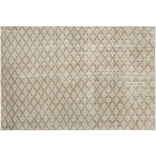 Bej Eskitme Yün Modern Desenli Yün Hav Toz Vermez Leke Tutmayan Salon Yolluk Mutfak El Dokuma Halı