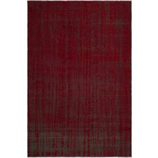 Atina Turkuaz Eskitme Yün Modern Desenli Yün Hav Toz Vermez Leke Tutmayan Salon Yolluk Mutfak El Dokuma Halı