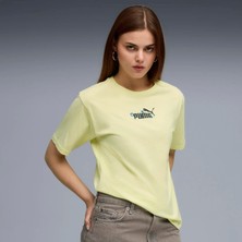 Puma Kadın Sarı Puma Ess Nature 2.0 Relaxed Tee Sarı Kadın T-Shirt