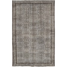 Atina Siyah Eskitme Yün Modern Desenli Yün Hav Toz Vermez Leke Tutmayan Salon Yolluk Mutfak El Dokuma Halı