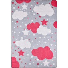 Luoyang Figürlü Pembe Polyester Dikdörtgen Modern Desenli Pamuk Makinada Yıkanabilir Hav Toz Vermez Leke Tutmayan Kaymaz Taban Dijital Makine Baskı Salon Yolluk Mutfak Halı