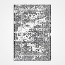 Bespoky 80x300 cm Gri Yıkanabilir Halı | Mutfak Yolluk Halısı | Leke Tutmayan, Kaymaz | SİLVER-16603
