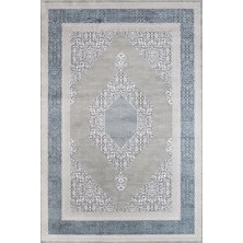 Bespoky 80x150 cm Mavi Artemis Modern Klasik Yıkanabilir Halı | Mutfak Balkon Yatak Odası Halısı | Leke Tutmayan Kaymaz | ARTEMİS_DİOR-9147A