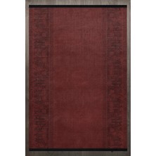 Bespoky 300x300 cm Bordo Yıkanabilir Halı | Salon Yatak Odası Halısı | Leke Tutmayan, Kaymaz | 2004-DAİRE