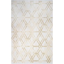 Bespoky 100x300 cm Krem Yıkanabilir Halı | Mutfak Yolluk Halısı | Leke Tutmayan, Kaymaz | ROYAL-14568