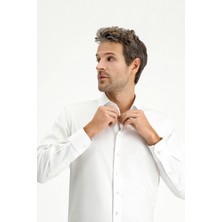 Kiğılı Uzun Kol Klasik Nano Care Su İtici Leke Tutmaz 4 Mevsim Pamuk Gömlek