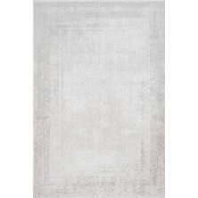 Bespoky 80x150 cm Krem Soyut Modern Yıkanabilir Halı | Yatak Odası Mutfak Halısı | Hav Vermez, Leke Tutmaz, Kaymaz | LXS_OLYMPİA-4047AK