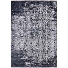 Roslavl Antrasit Modern Etnik Desenli Makinada Yıkanabilir Hav Toz Vermez Leke Tutmayan Kaymaz Taban Dijital Makine Baskı Salon Yolluk Mutfak Halı