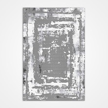 Bespoky 80x300 cm Gri Yıkanabilir Halı | Mutfak Yolluk Halısı | Leke Tutmayan, Kaymaz | SİLVER-16602