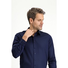 Kiğılı Uzun Kol Slim Fit Dar Kesim Klasik Nano Care Su İtici Leke Tutmaz 4 Mevsim Pamuk Gömlek