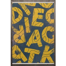 Bespoky 80x150 cm Sarı Child Modern Yıkanabilir Halı | Mutfak Balkon Yatak Odası Halısı | Leke Tutmayan Kaymaz | F_CHİLD-1025