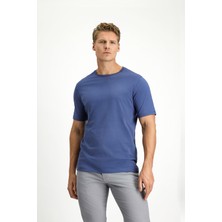 Kiğılı Bisiklet Yaka Slim Fit %100 Pamuk Tişört