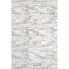 Bespoky 120x300 cm Vizon Açık Gri Soyut Modern Yıkanabilir Halı | Salon Yatak Odası Halısı | Hav Vermez, Leke Tutmaz, Kaymaz | LXS_MARKİZ-1078V