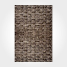 Bespoky 80x150 cm Kahverengi Printed Modern Yıkanabilir Halı | Mutfak Balkon Yatak Odası Halısı | Leke Tutmayan Kaymaz