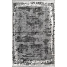 Bespoky 100x300 cm Gri Yıkanabilir Halı | Mutfak Yolluk Halısı | Leke Tutmayan, Kaymaz | DARK-DK005G