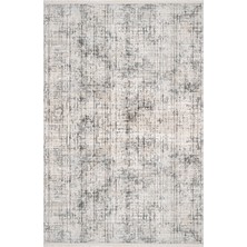 Rhapsody Çizgili Gri Örgü Dikdörtgen Modern Desenli Akrilik Hav Vermeyen Leke Tutmayan Kolay Temizlenen Yumuşak Makine Salon Yolluk Mutfak Halı