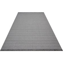 Abandon Gri Hasır Etnik Modern Desenli Poliproplen Hav Vermeyen Leke Tutmayan Kolay Temizlenen Yumuşak Makine Salon Yolluk Mutfak Halı