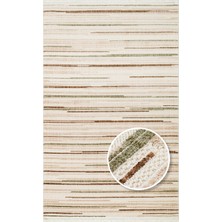 Bespoky 80x150 cm Krem Yıkanabilir Halı | Yatak Odası Mutfak Halısı | Leke Tutmayan, Kaymaz | LEKE TUTMAYAN KAYMAZ