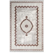 Bespoky 80x150 cm Gri Soft Modern Lüks Yıkanabilir Halı | Mutfak Balkon Yatak Odası Halısı | Leke Tutmayan Kaymaz | SOFT-756