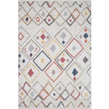 Bespoky 80x150 cm Gri Modern Etnik Yıkanabilir Halı | Mutfak Balkon Yatak Odası Halısı | Leke Tutmayan Kaymaz | HALN-HLN1564