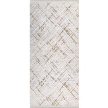 Bespoky 120x200 cm Krem Yıkanabilir Halı | Yatak Odası Çocuk Odası Halısı | Leke Tutmayan, Kaymaz | KAFTAN-KF004A