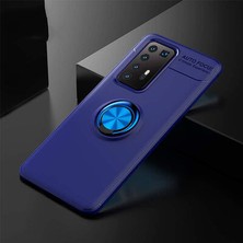 Huawei P40 Pro Kılıf Yüzüğü Stant ve Araç Tutucu Olabilen Şık Esnek Premium Silikon Kapak Ryc/ravel