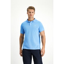 Kiğılı Polo Yaka Slim Fit Nakışlı %100 Pamuk Tişört